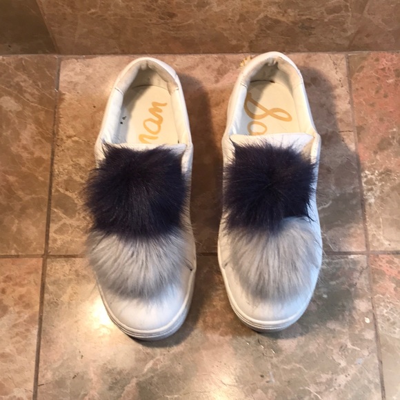 Sam Edelman Leya Faux Fur Laceless Sneaker - Picture 5 of 8